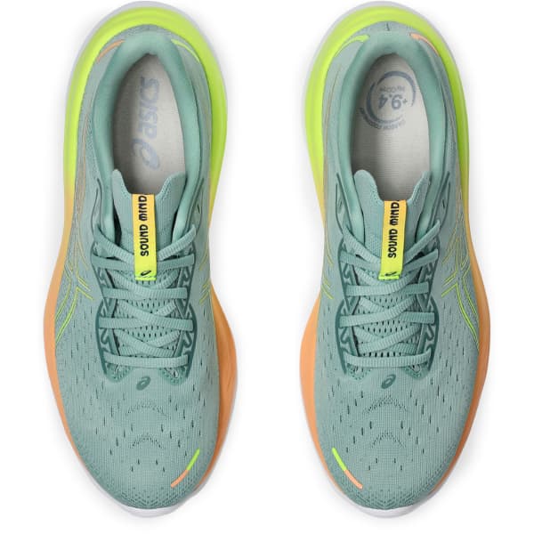Chaussure running ASICS GEL-CUMULUS 26 PARIS LIGHT CELADON/SAFETY YELLOW
