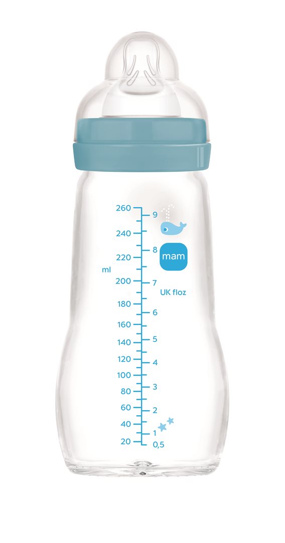 MAM Feel Good Glasflasche<br>1 Stück, 260ml, 2+ Monate