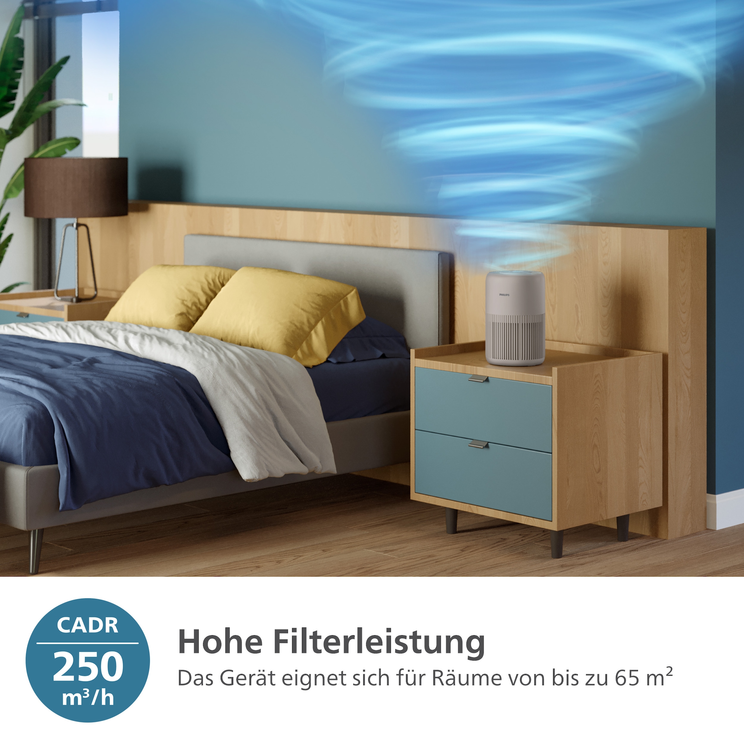 Philips Luftreiniger »AC0921/14 PureProtect Mini 900 Series, Luftreinigungsrate 250 m³/h« für 65 qm Räume 2-Schichten-HEPA-Filtersystem, leise