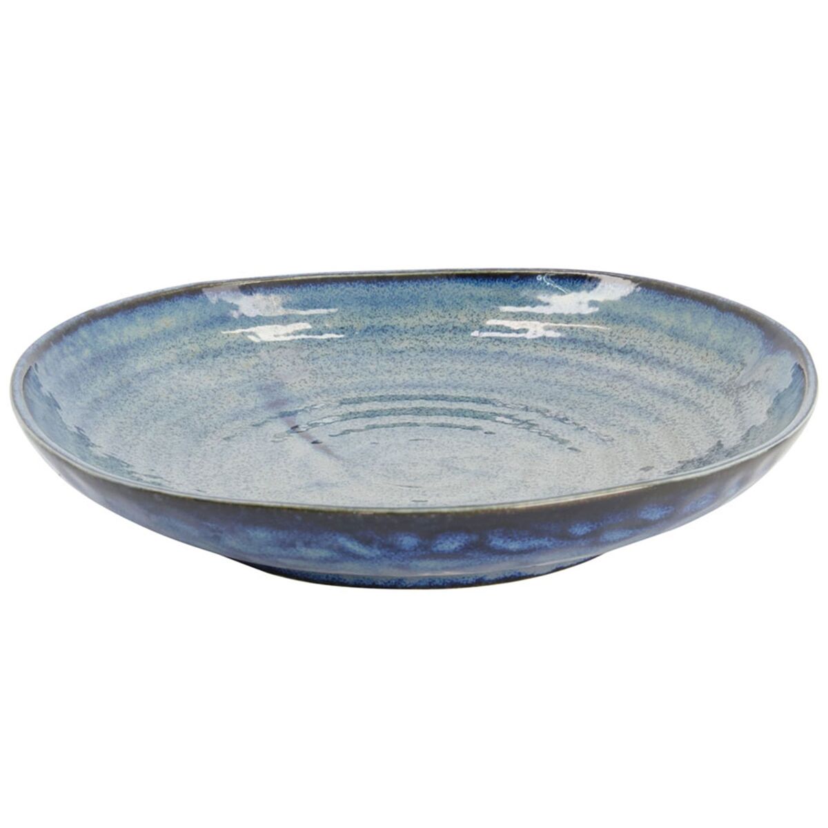 Cobalt Blue Triangle tallerken, 22.7 cm