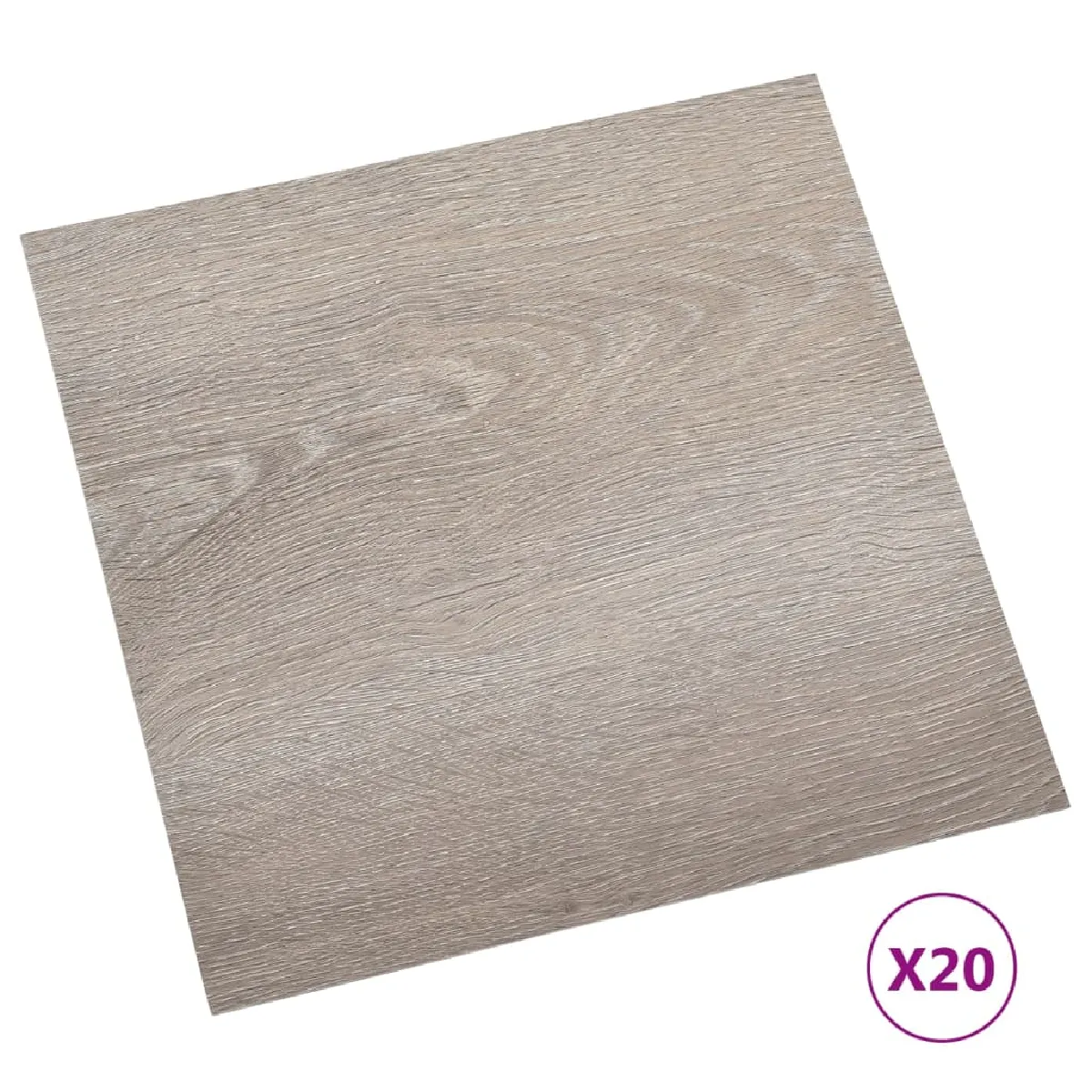vidaXL Dalles de plancher autoadhésives 1,86 m² Taupe