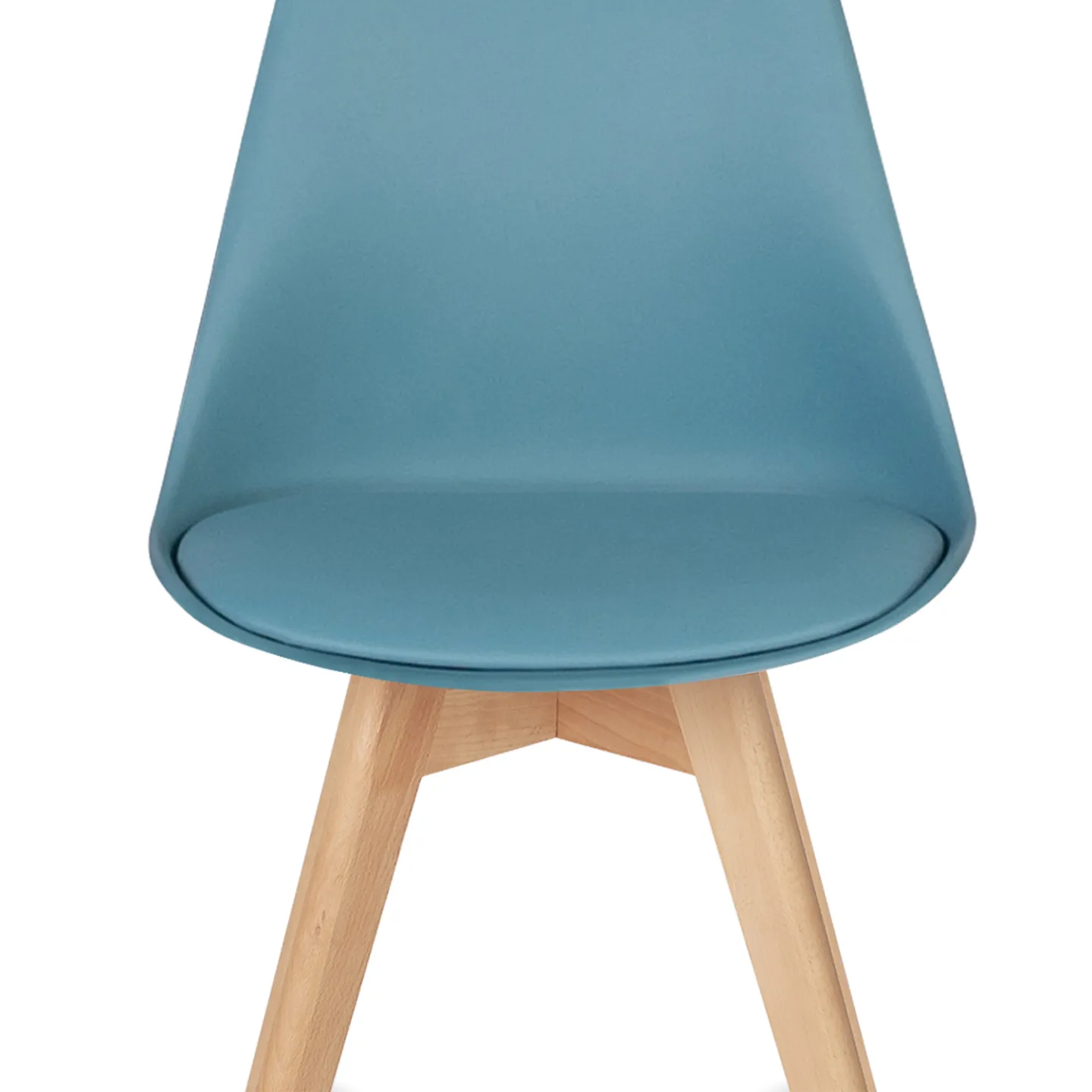 Lot de 6 chaises scandinaves SARA bleu pastel pour salle à manger