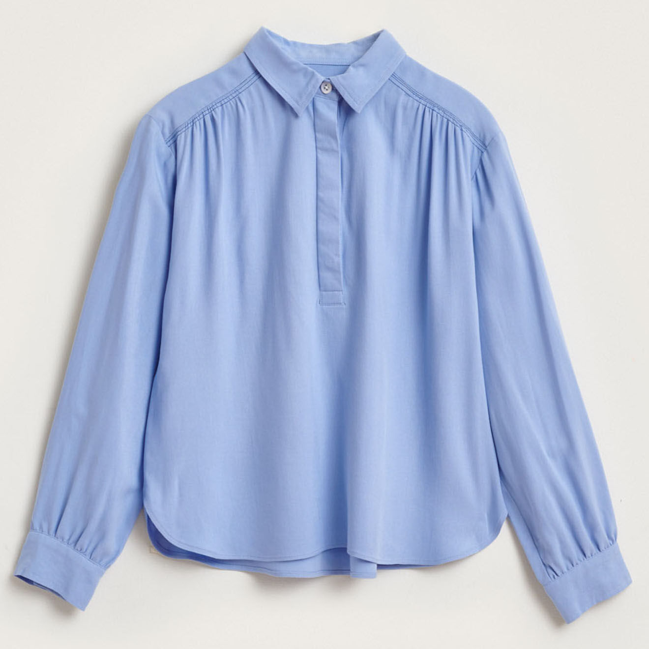 Bellerose Chemise Andie ample et fluide bleu ciel