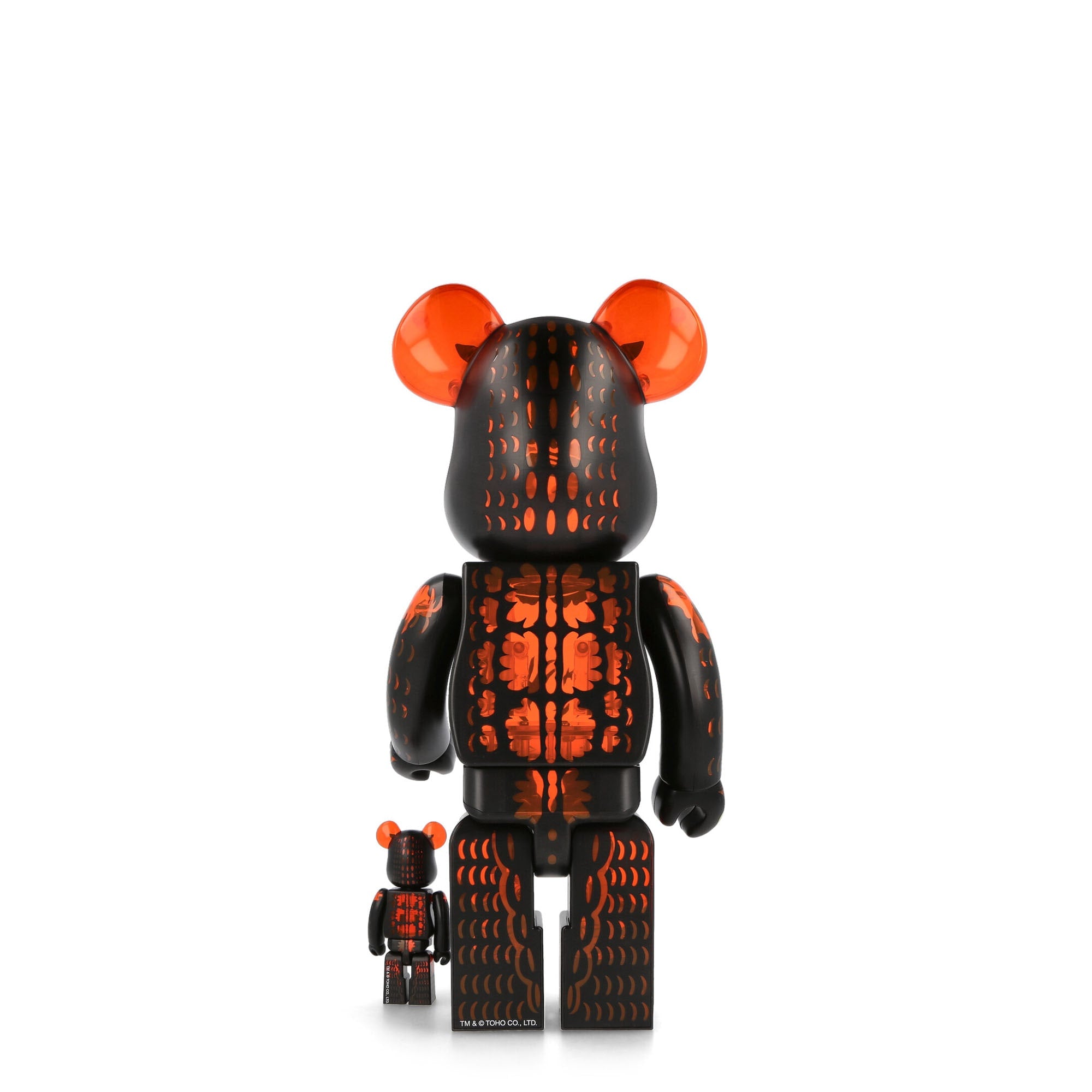 Medicom<br>Be@rbrick Godzilla Meltdown: Clear Orange Version 400% + 100%