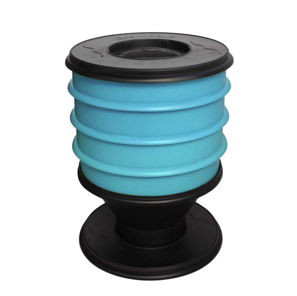 Lombricomposteur eco-worms coloris bleu turquoise