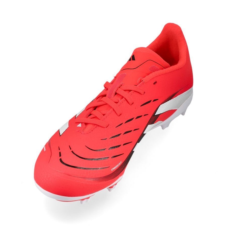 adidas Predator League FG/AG Pure Victory - Lucid Red/Blanc/Noir Enfant