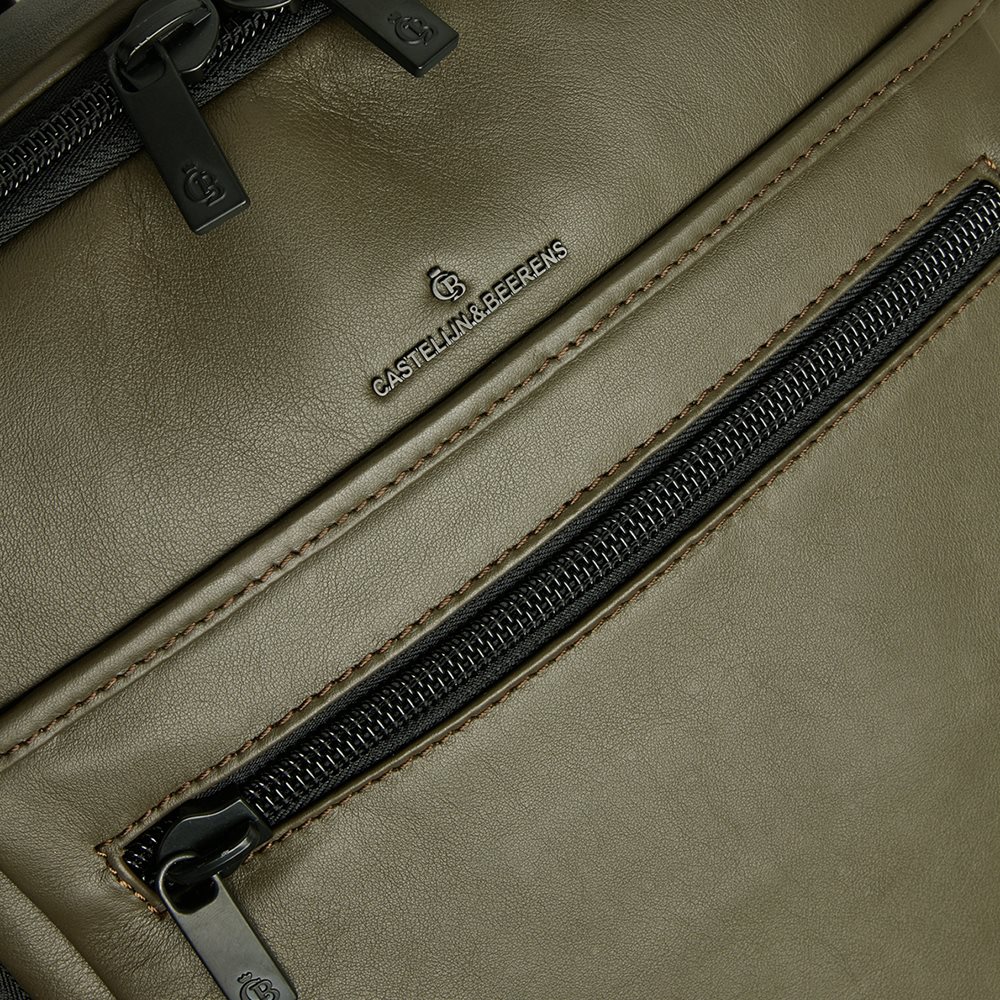 Castelijn & Beerens Nappa X Victor Rugzak 15.6'' + Tablet dark millitary