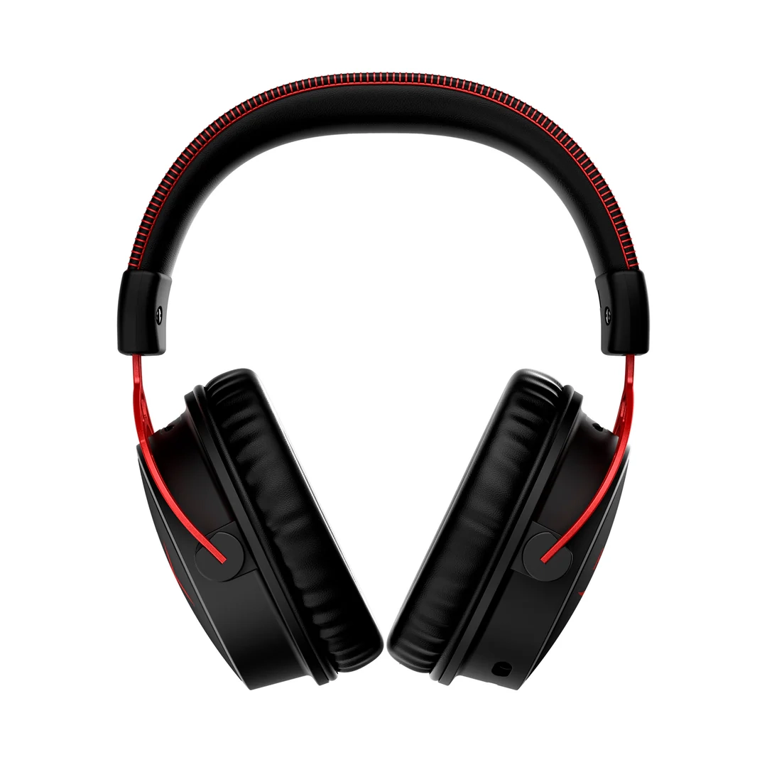 Cloud Alpha Wireless 2.4GHz USB C / USB A Gaming, Kopfhörer Over-Ear Headset mit Dual Chamber Treiber und Mikrofon (4P5D4AA) - Schwarz / Rot