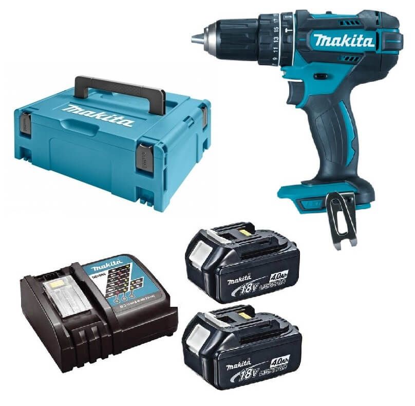 Makita DDF482RMJ 18V Li-ion accu boor-/schroefmachine set (2x4.0Ah) in Mbox