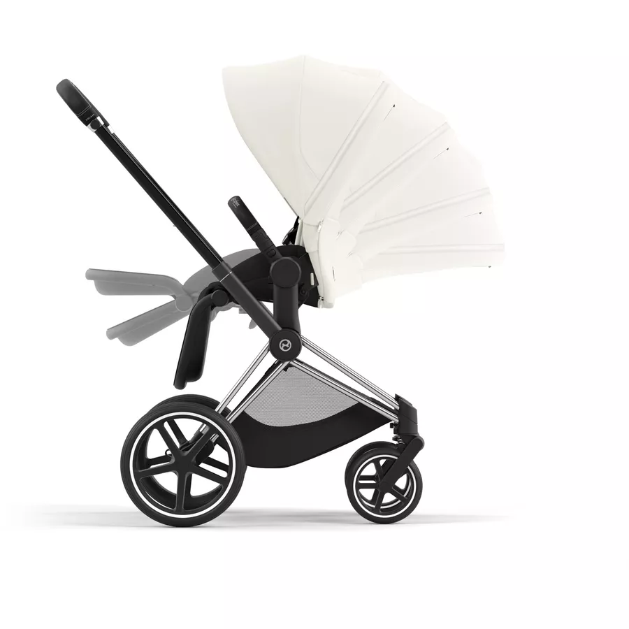 cybex PLATINUM Kombikinderwagen New Priam Chrome Black Off White