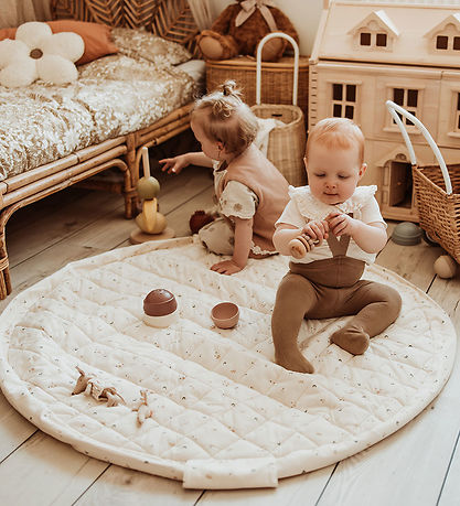 Play&Go Spielteppich - Ø120 - Soft Organic - Mond