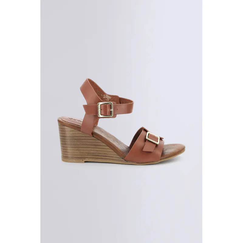 KICK VODOU MARRON BRIQUE SANDALES Cuir Femme