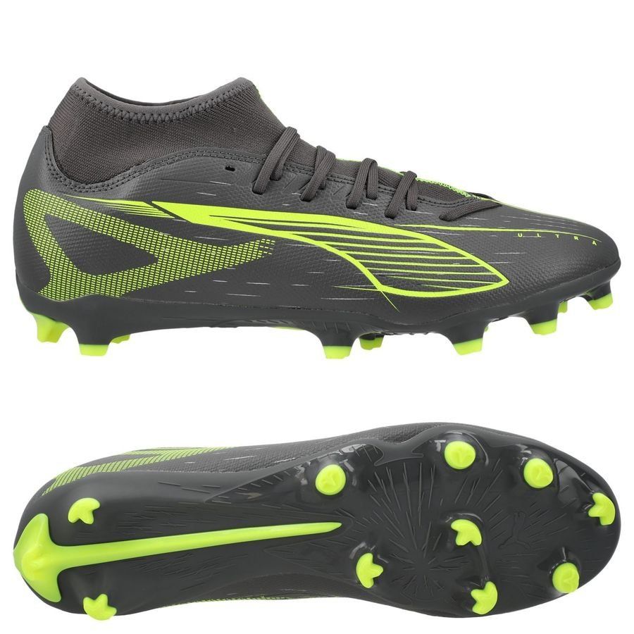 PUMA Ultra 5 Play   FG/AG Audacity - Matte Aged Silver/Jaune/Argenté