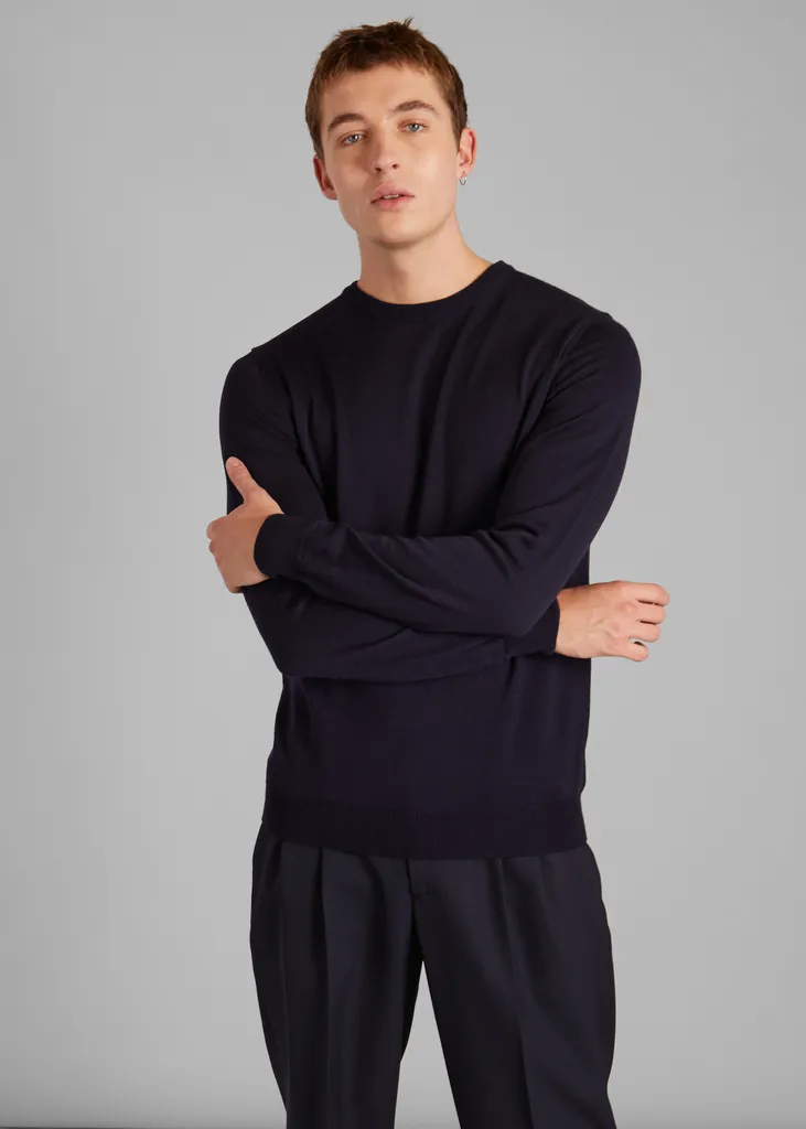 Pull col rond en laine mérinos L'Exception Paris