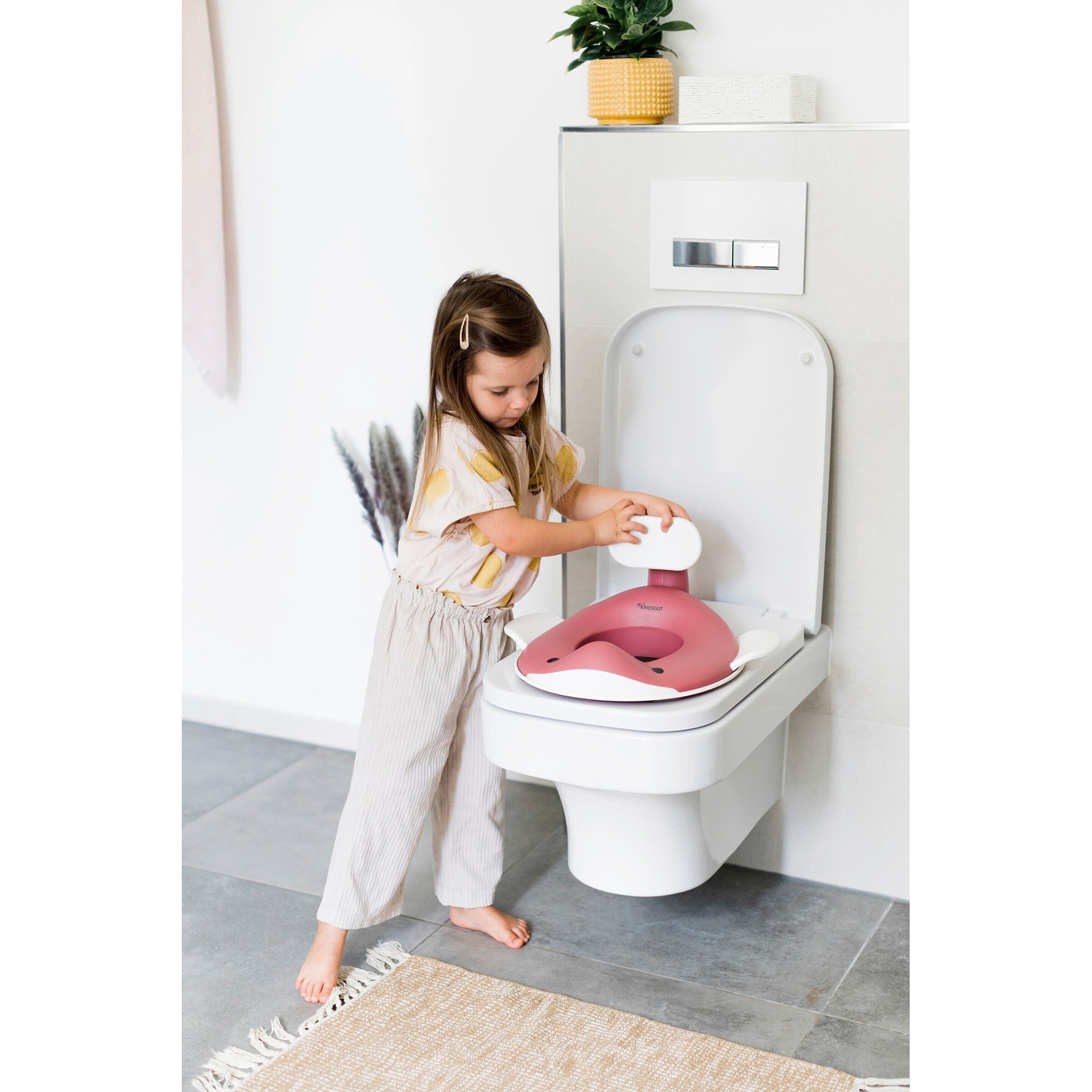 Kindsgut Toilettensitz Wal altrosa