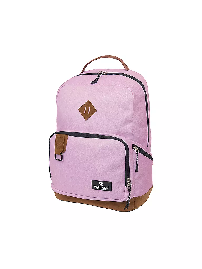 WALKER Schulrucksack Pure Eco Mauve pink