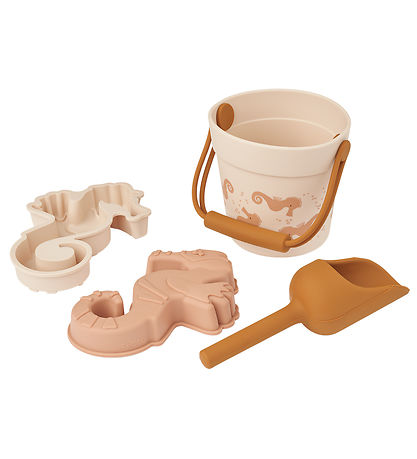 Liewood Strandset - Silikon - 4 Teile - Mini - Seahorse/Apple Sc