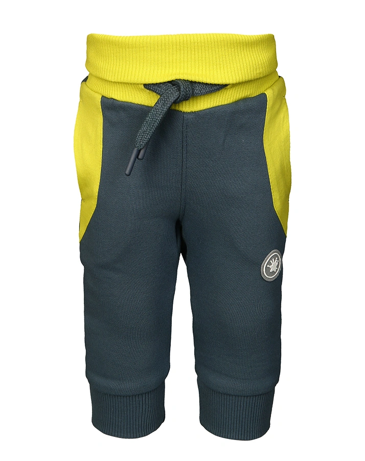 Sweat-Hose SPORTY DINO in blaugrau/limette