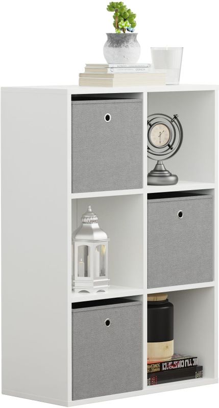VDD - Vakkenkast - Wandkast - Wit - 6 Vakken