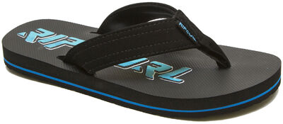 Rip Curl Ripper Kids Flip Flop, Black/Blue