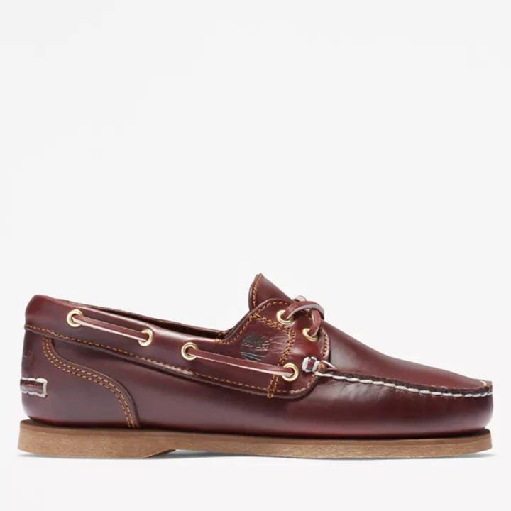 Chaussure bateau classique pour femme en marron