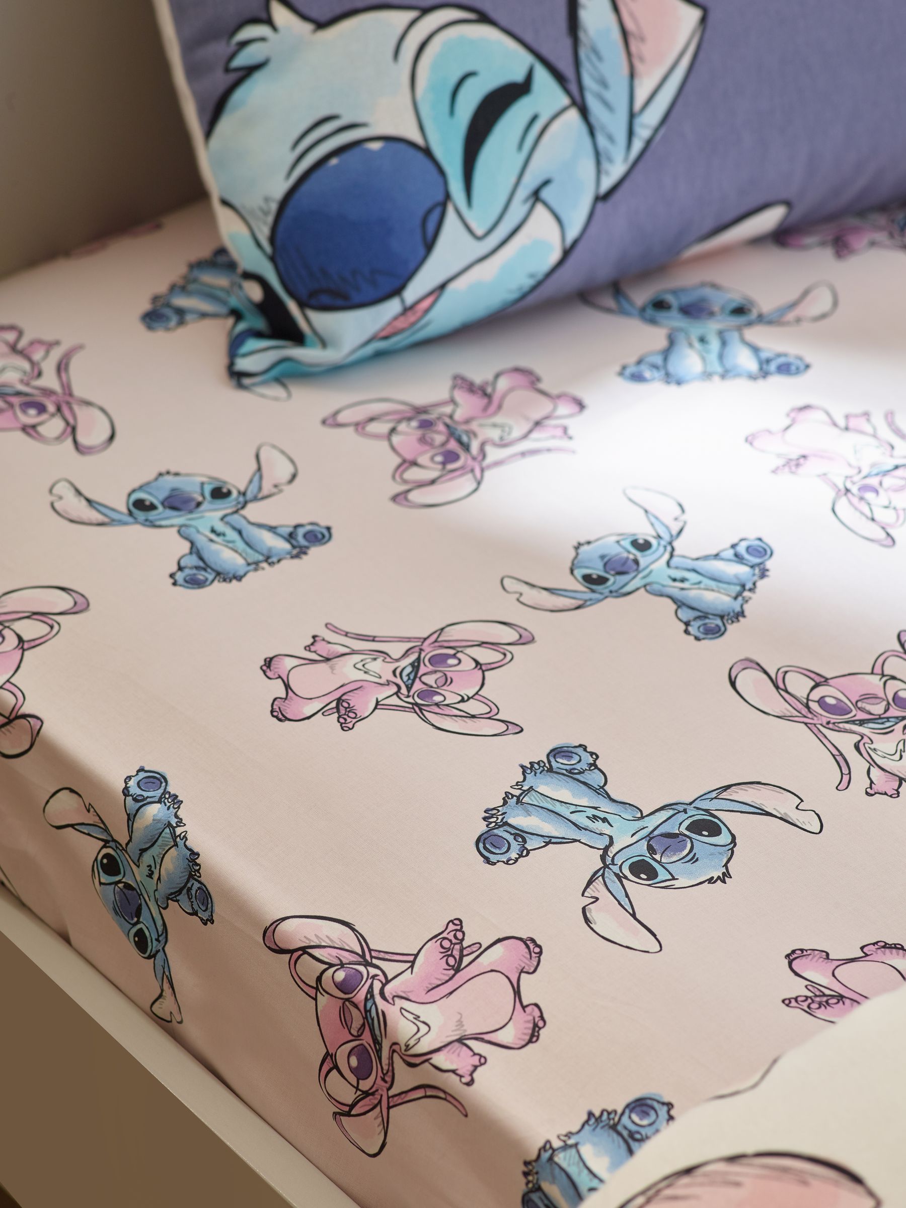 Disney Lilo & Stitch 100% Cotton Fitted Sheet