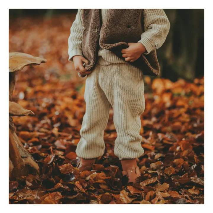 Donsje Pantalon en Maille Luca | Beige