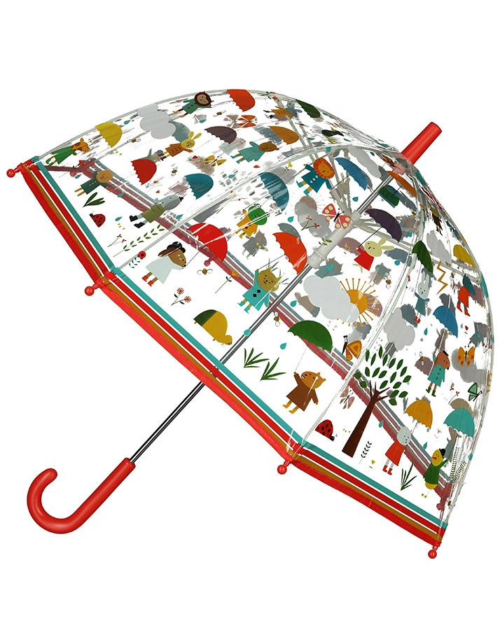 Regenschirm REGENSCHAUER in transparent/bunt