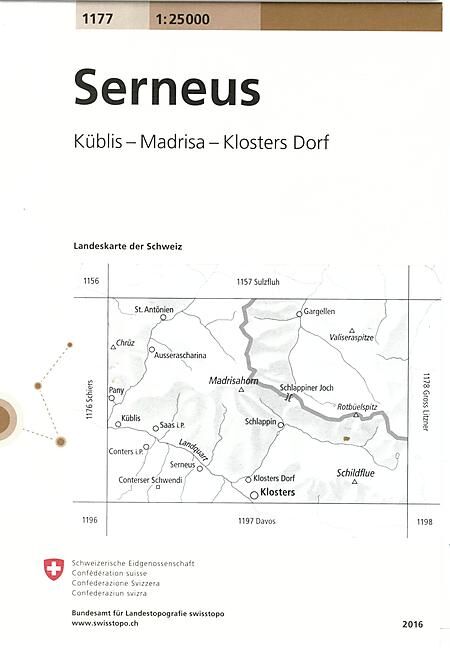 BUNDESAMT - 1177 SERNEUS ECHELLE 1 25 000