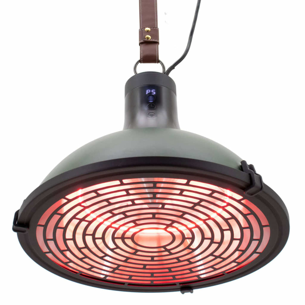 Chauffage suspendu indus ultra jade smart 2100 w doré rose vert