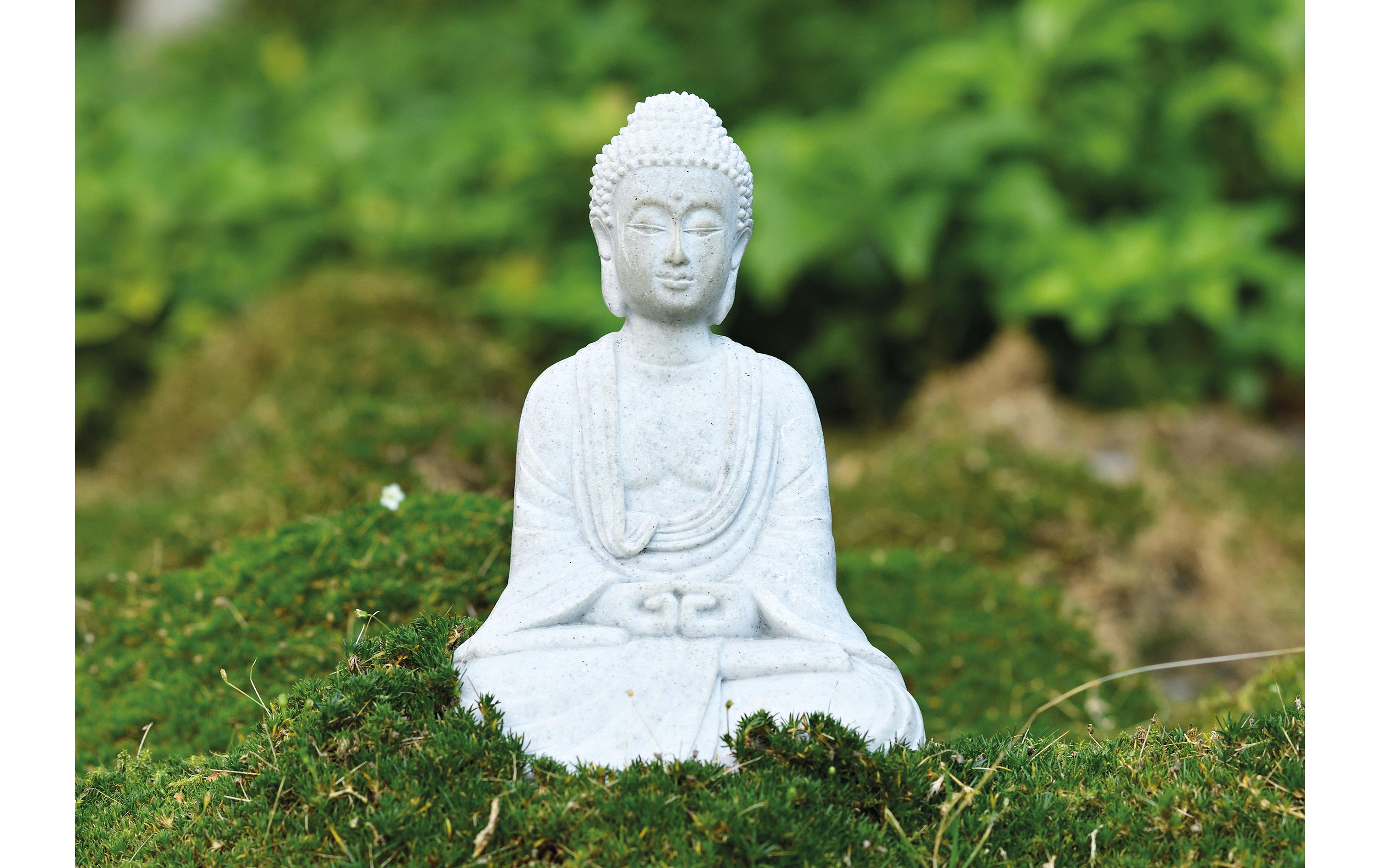 Dekofigur Buddha aus Polyresin, 13 cmSitzender Buddha für den Innen- und Aussenbereich