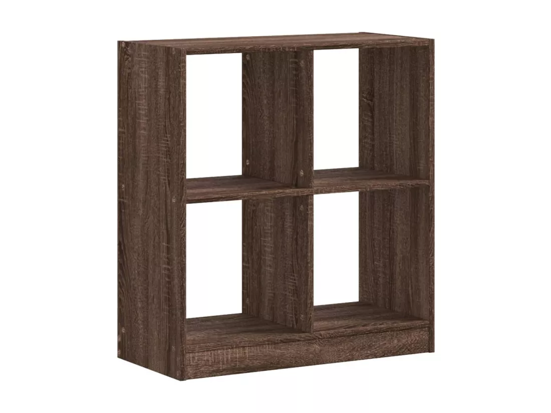 Bibliothèque chêne marron 68,5x32x75 cm bois d'ingénierie