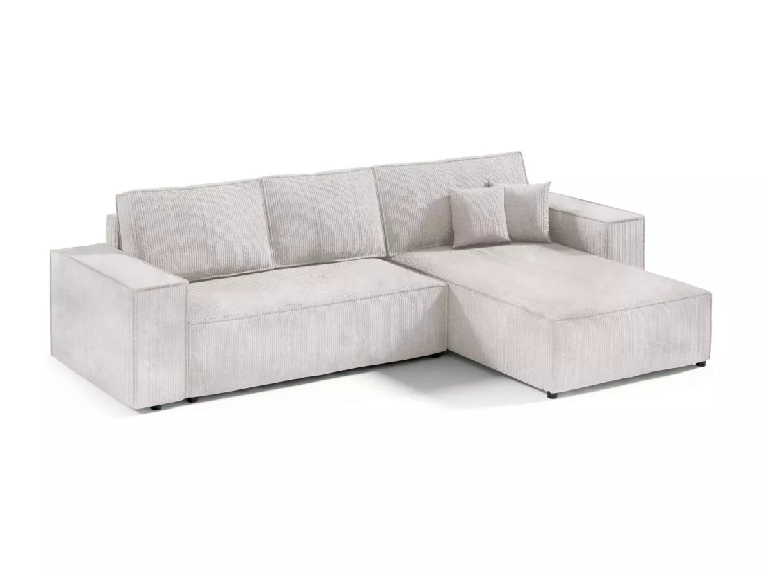 Canapé d'angle convertible MILLE L Creme
