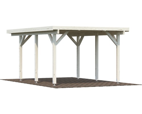 Enkele carport Palmako Karl 11,7 m² 360x512 cm naturel