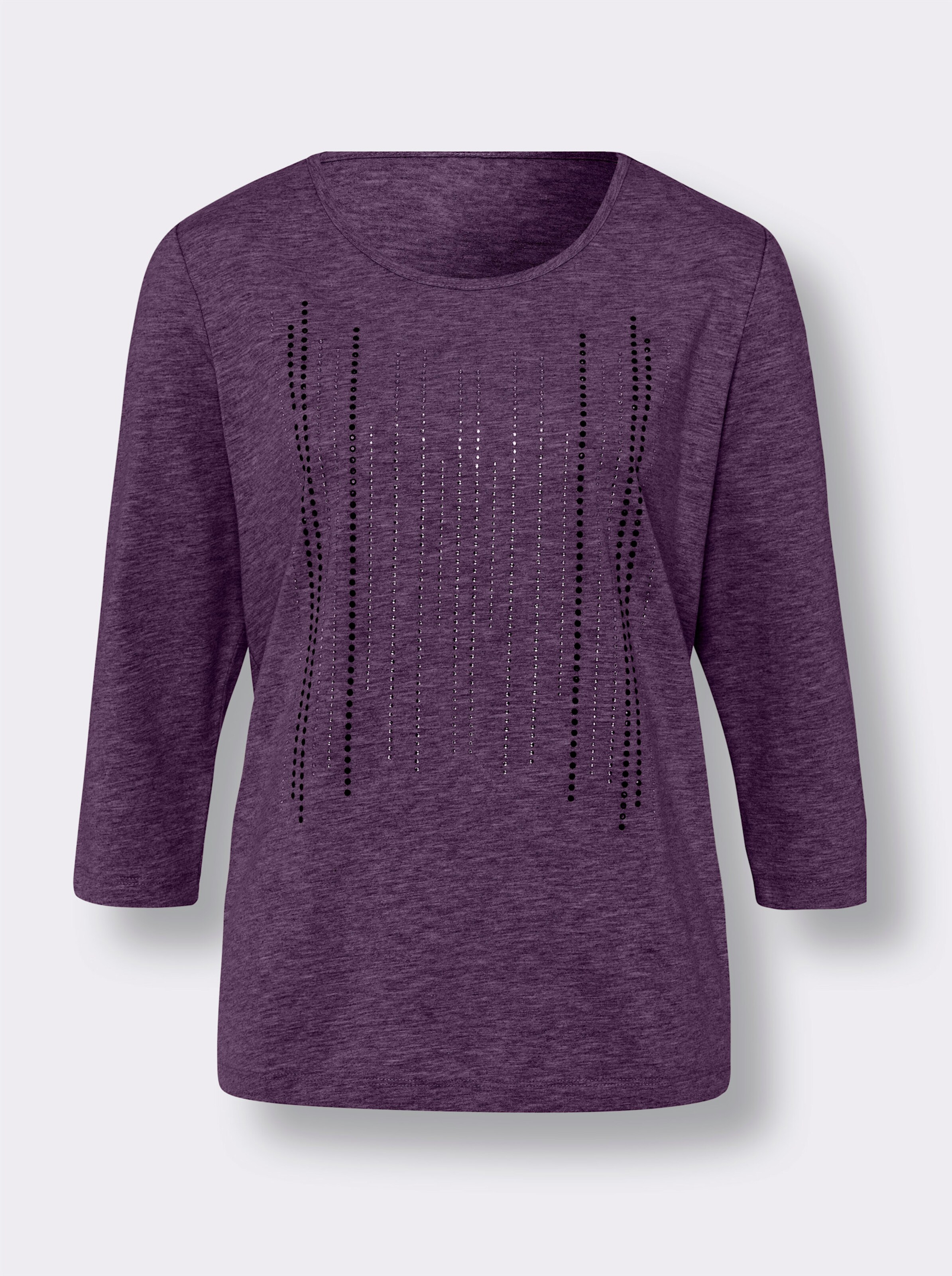 34-Arm-Shirt mit Glitzersteinchen