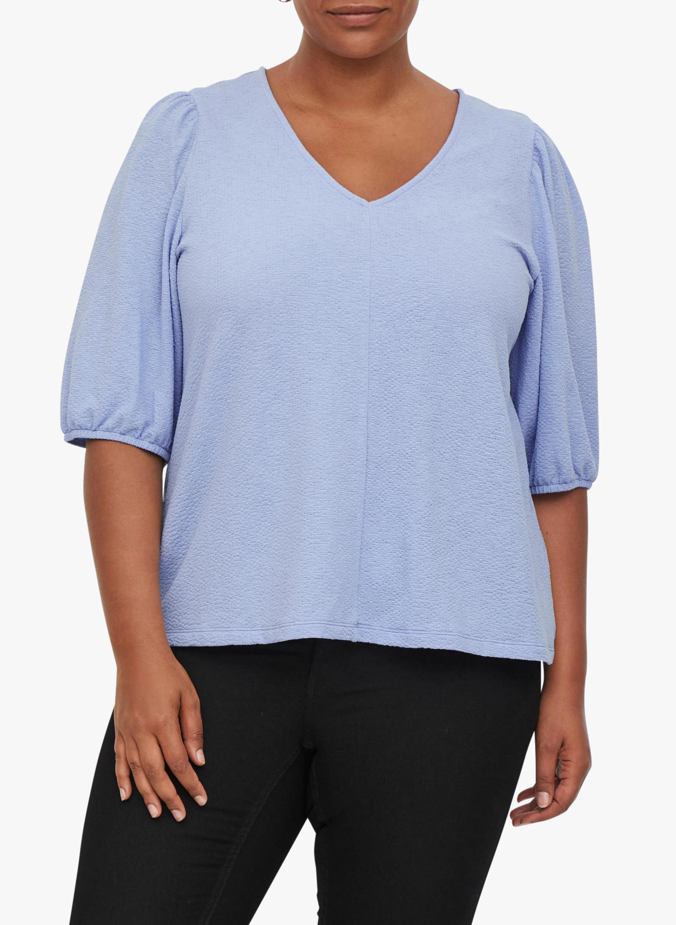 Top col V| Bleu