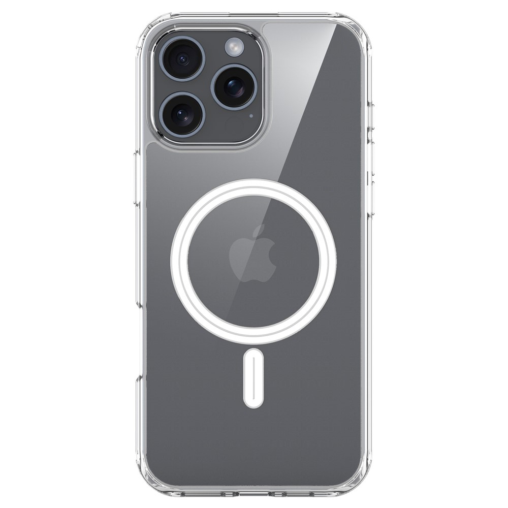 iPhone 16 Pro MagSafe Hybrid Hardcase Hülle TPU Bumper   Kunststoff Rückseite - Transparent