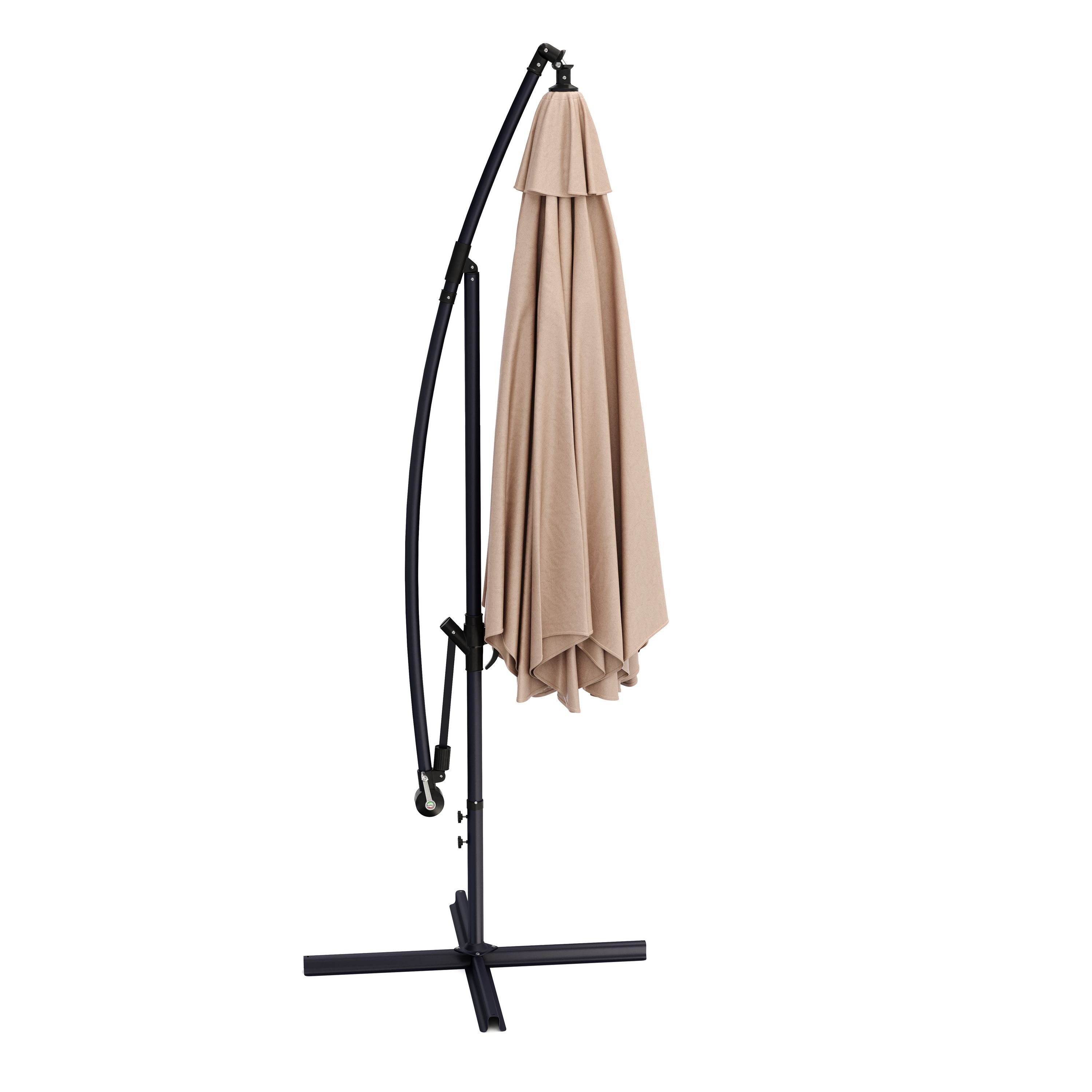 Sonnenschirm Ampelschirm SUN 300 cm braun