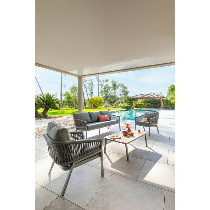 Salon de jardin ORIENGO Anthracite & Graphite