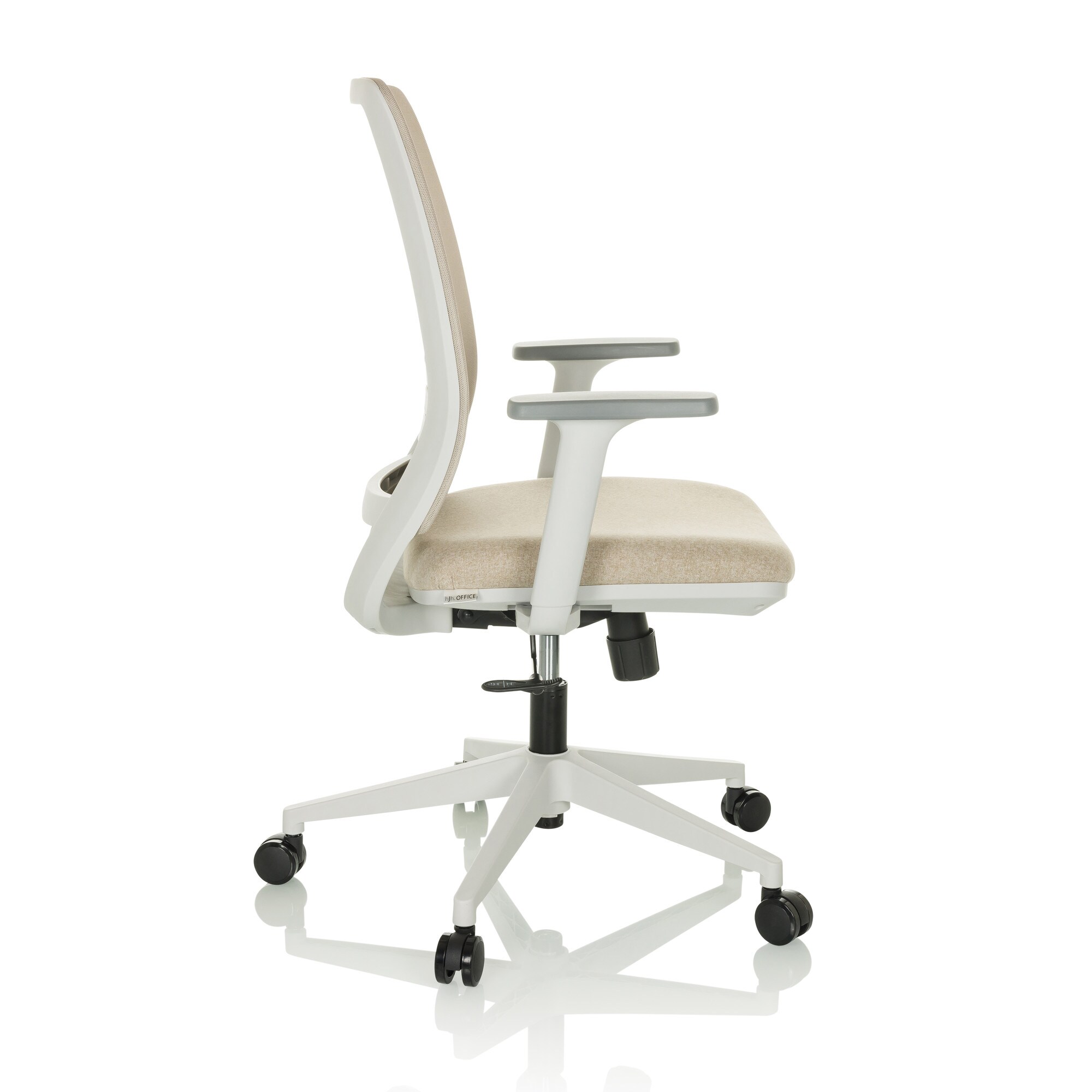 Home Office Bürostuhl PROFONDO ECO W Stoff/Netzstoff mit Armlehnen hjh OFFICE