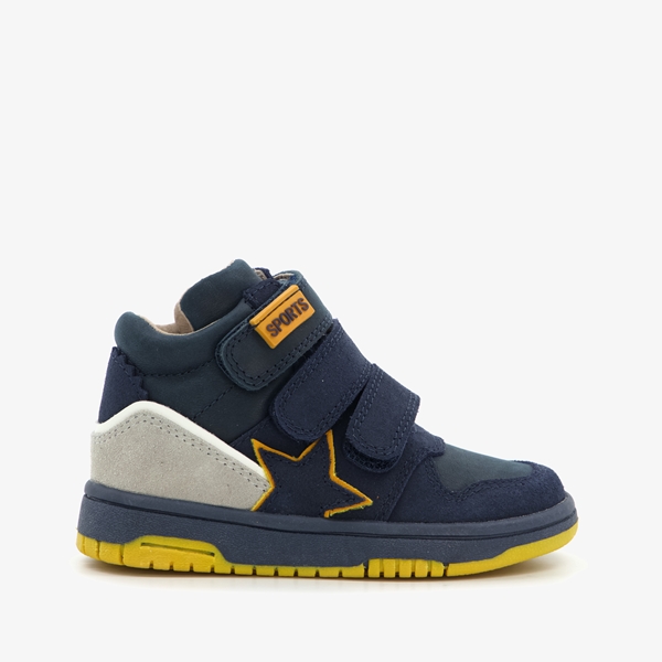 TwoDay hoge leren jongens sneakers blauw