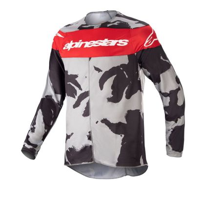 Maillot cross Alpinestars YOUTH RACER TACTICAL - Gris / Rouge