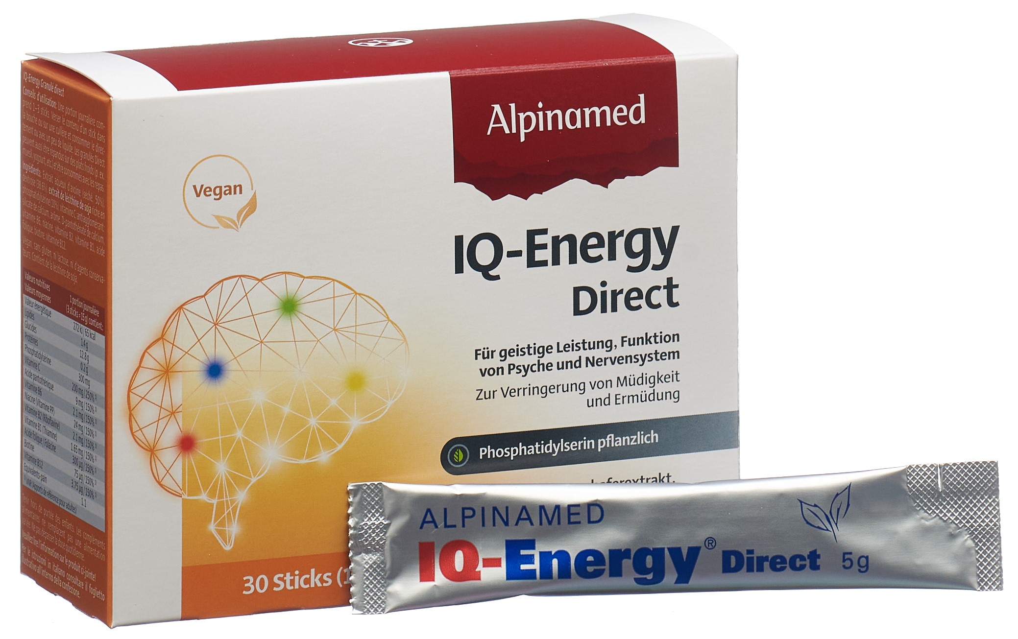 ALPINAMED IQ-Energy Direct<br>30 × 5 g, Stick, Granulat