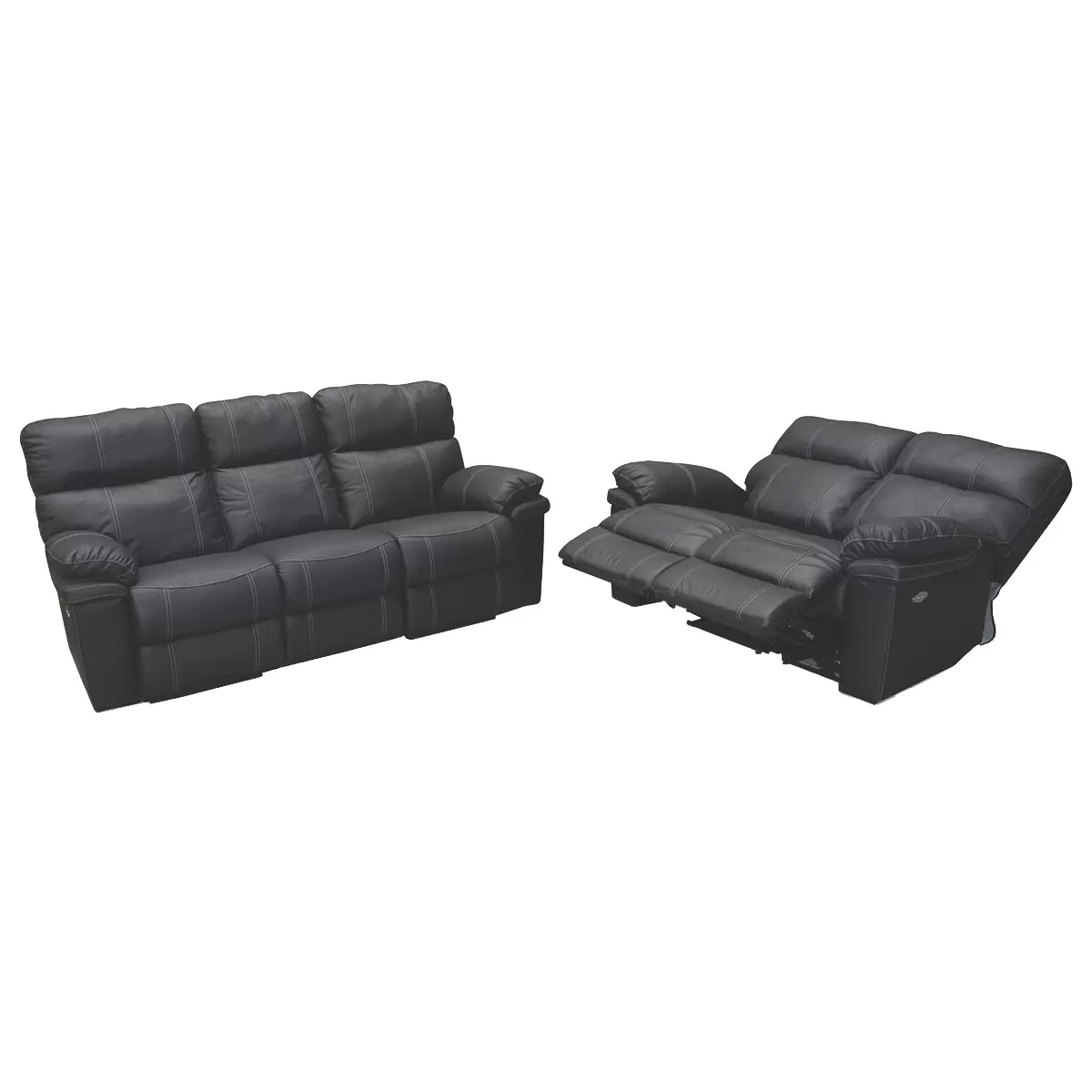 2er Sofa Malta Schwarz