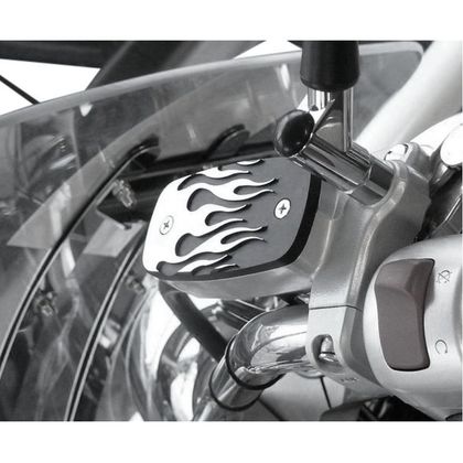 Couvercle maitre cylindre de frein Highway Hawk flame - Noir / Gris