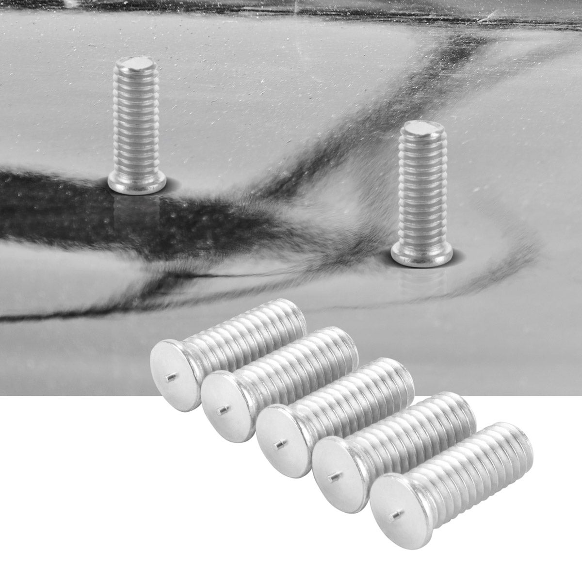 STAHLWERK aluminium lasbouten M6 100-delige set Smart Repair deuktrekker accessoires