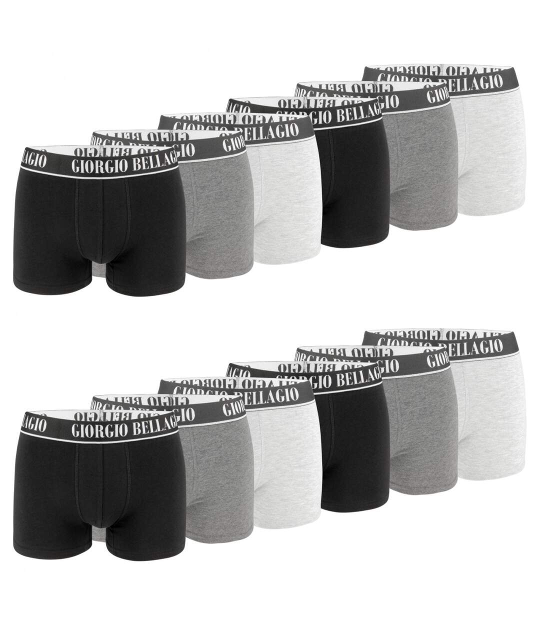 Caleçon Homme Coton, Boxer Homme, Stretch, Anti-irritation (Lot de 12)