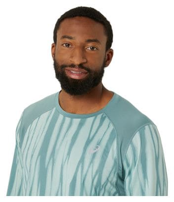 Maillot manches longues Asics Road All Over Print Vert Homme