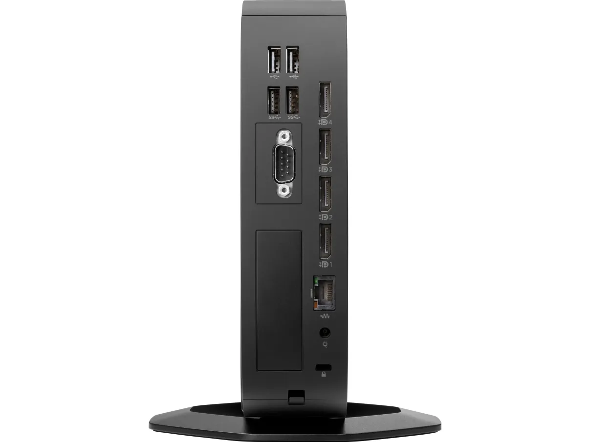 HP t740 - Tynd klient - SFF 1 x Ryzen Embedded V1756B / op til 3.6 GHz - RAM 8 GB - flash 32 GB - Radeon Vega 8 - Gigabit Ethernet - Windows 10 IoT Enterprise for Thin Clients 64-bit - skærm: ingen