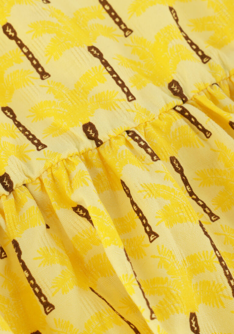 LIKE FLO gele like flo  aop woven ruffle dress